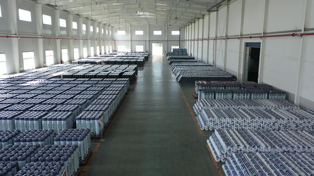 Langfang Hongyuqiao Waterproof Material Co., Ltd. línea de producción del fabricante